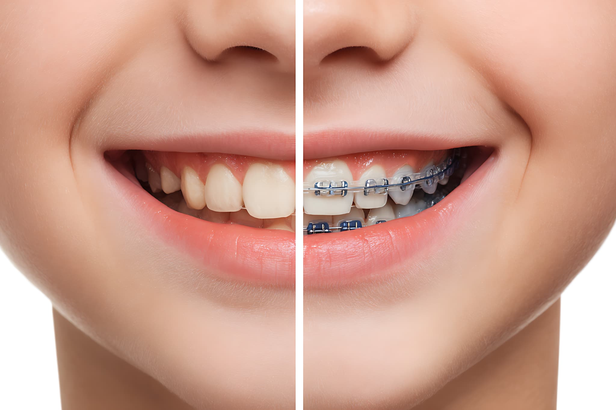 ワイヤー矯正中と矯正後の子どもの歯並び