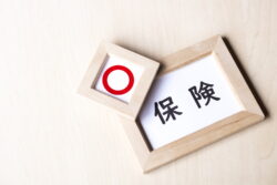 保険の文字にマルのマーク
